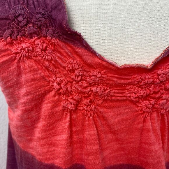 Free People Anthropologie Stripe Knit Tank Top XS Racerback Boho Festival Travel - Picture 4 of 10